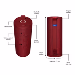 Ultimate Ears Boom 3 Enceinte portable stéréo Rouge - Vue supplémentaire 14