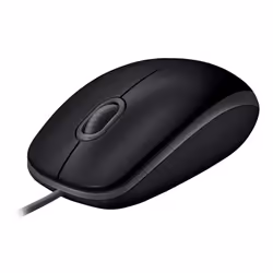 Logitech B110 Silent, Ambidextre, Optique, USB Type-A, 1000 DPI, Noir
