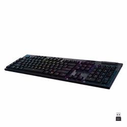 Logitech G G915, Taille réelle (100 %), RF sans fil + Bluetooth, Clavier mécanique, QWERTY, Charbon