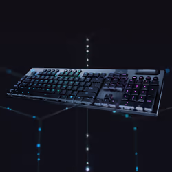 Logitech G G915 clavier RF sans fil + Bluetooth QWERTY Anglais Charbon