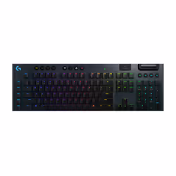 Logitech G G915 LIGHTSPEED Wireless RGB Mechanical Gaming Keyboard – GL Linear clavier RF sans fil + Bluetooth QWERTZ Allemand Charbon