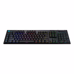 Logitech G G915 LIGHTSPEED Wireless RGB Mechanical Gaming Keyboard – GL Linear clavier RF sans fil + Bluetooth QWERTZ Allemand Charbon