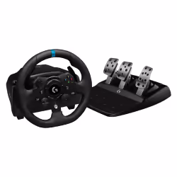 Logitech G G923, Volant + pédales, PC, PlayStation 4, PlayStation 5, Croix directionnelle, Analogique/Numérique, 900°, Avec f ...