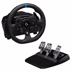 Logitech G G923, Volant + pédales, PC, Xbox One, Xbox Series S, Xbox Series X, Croix directionnelle, Analogique/Numérique, 90 ...