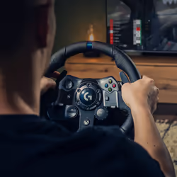 Logitech G G923 Noir USB 2.0 Volant + pédales Analogique/Numérique PC, Xbox One, Xbox Series S, Xbox Series X - Vue supplémentaire 5