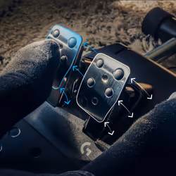 Logitech G G923 Noir USB 2.0 Volant + pédales Analogique/Numérique PC, Xbox One, Xbox Series S, Xbox Series X - Vue supplémentaire 7