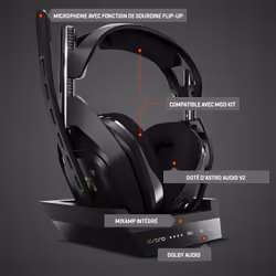 ASTRO Gaming A50 + Base Station Noir, Or - Vue supplémentaire 18