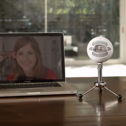 Blue Microphones Snowball Blanc Microphone de table