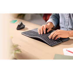 Logitech Ergo K860 clavier RF sans fil + Bluetooth QWERTY Nordique Graphite - Vue supplémentaire 6