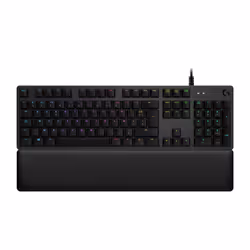 Logitech G G513 CARBON Clavier gaming mécanique RVB, Taille réelle (100 %), USB, Clavier mécanique, AZERTY, LED RGB, Charbon