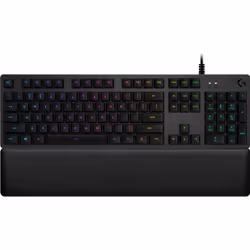 Logitech G G513 CARBON LIGHTSYNC RGB Mechanical Gaming Keyboard, GX Brown, Taille réelle (100 %), USB, Clavier mécanique, QWE ...