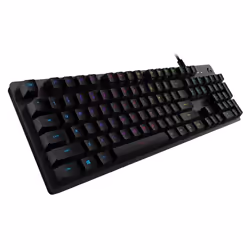 Logitech G G512 CARBON LIGHTSYNC RGB Mechanical Gaming Keyboard with GX Brown switches, Taille réelle (100 %), USB, Clavier m ...