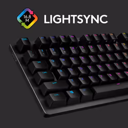 Logitech G G512 CARBON LIGHTSYNC RGB Mechanical Gaming Keyboard with GX Brown switches clavier USB QWERTZ Suisse Charbon