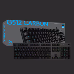 Logitech G G512 CARBON LIGHTSYNC RGB Mechanical Gaming Keyboard with GX Brown switches clavier USB QWERTZ Suisse Charbon - Vue supplémentaire 8