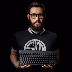 Logitech G Pro clavier USB QWERTZ Allemand Noir - Vue supplémentaire 2