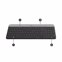 Logitech MK470 clavier Souris incluse RF sans fil QWERTZ Suisse Graphite - Vue supplémentaire 6