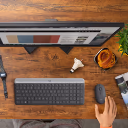 Logitech MK470 clavier Souris incluse RF sans fil AZERTY Belge Graphite - Vue supplémentaire 22