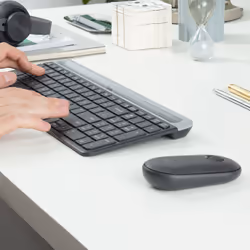 Logitech MK470 clavier Souris incluse RF sans fil QWERTY US International Graphite