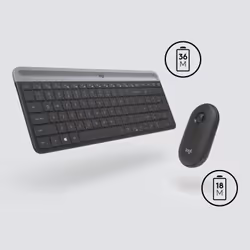 Logitech MK470 clavier Souris incluse RF sans fil QWERTY US International Graphite - Vue supplémentaire 5