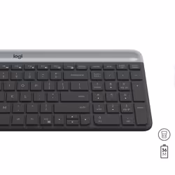 Logitech MK470 clavier Souris incluse RF sans fil QWERTY US International Graphite - Vue supplémentaire 6