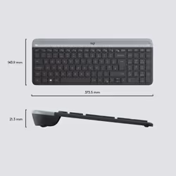 Logitech MK470 clavier Souris incluse RF sans fil QWERTY US International Graphite - Vue supplémentaire 7