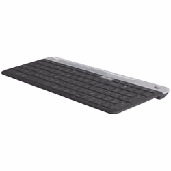 Logitech Slim Multi-Device Wireless Keyboard K580 clavier RF sans fil + Bluetooth Nordique Graphite