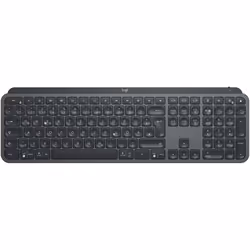 Logitech MX Keys, Taille réelle (100 %), RF sans fil + Bluetooth, QWERTZ, Graphite