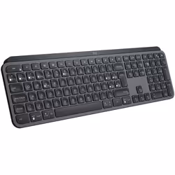 Logitech MX Keys, Taille réelle (100 %), RF sans fil + Bluetooth, QWERTY, Graphite