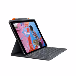 Logitech Slim Folio, QWERTY, Anglais britannique, 1,7 cm, 1,5 mm, Apple, iPad (7th Gen)
