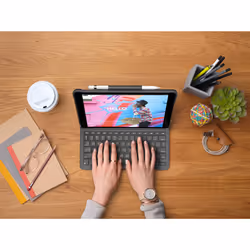 Logitech Slim Folio Graphite Bluetooth QWERTY Anglais britannique - Vue supplémentaire 6