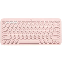 Logitech K380 Multi-Device clavier Bluetooth QWERTY Espagnole Rose