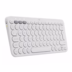 Logitech K380 Multi-Device, Mini, Bluetooth, QWERTZ, Blanc