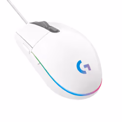 Logitech G G203 lightsync, USB Type-A, 8000 DPI, 1 ms, Blanc