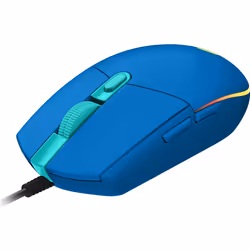 Logitech G G102 Lightsync, USB Type-A, 8000 DPI, 1 ms, Bleu
