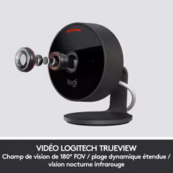 Logitech Circle View Cosse Caméra de sécurité IP Intérieure et extérieure 1920 x 1080 pixels Sur bureau/mural - Vue supplémentaire 12