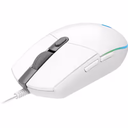 Logitech G G102 Gaming Mouse, USB Type-A, 8000 DPI, 1 ms, Blanc