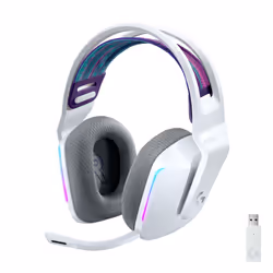 Logitech G G733 wireless gaming, Sans fil, Jouer, 20 - 20000 Hz, 278 g, Casque, Blanc