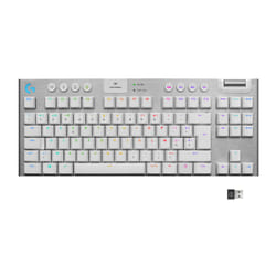 Logitech G G915 TKL clavier RF sans fil + Bluetooth QWERTY Anglais Blanc