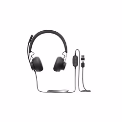 Logitech Zone, Avec fil, Appels/Musique, 20 - 16000 Hz, 211 g, Casque, Graphite