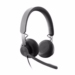Logitech Zone, Avec fil, Appels/Musique, 211 g, Casque, Graphite