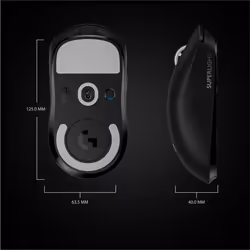Logitech G Pro X Superlight Souris Gaming Sans Fil 25600 DPI Noir - Vue supplémentaire 8