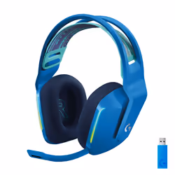 Logitech G G733 wireless gaming, Sans fil, Jouer, 20 - 20000 Hz, 278 g, Casque, Bleu