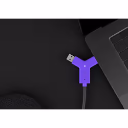 Logitech Swytch Émetteur et récepteur AV Noir, Violet