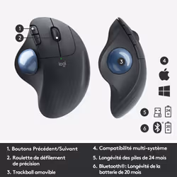 Logitech ERGO M575 Trackball - Vue supplémentaire 11