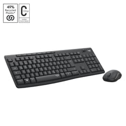 Logitech MK295 Silent Wireless Combo clavier Souris incluse RF sans fil QWERTZ Suisse Graphite