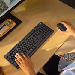 Logitech MK295 Silent Wireless Combo clavier Souris incluse RF sans fil QWERTZ Suisse Graphite