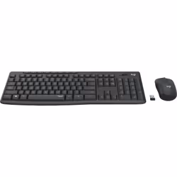 Logitech MK295 Silent Wireless Combo clavier Souris incluse USB QWERTY Anglais Graphite