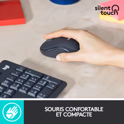 Logitech MK295 Silent Wireless Combo clavier Souris incluse RF sans fil AZERTY Belge Graphite - Vue supplémentaire 9