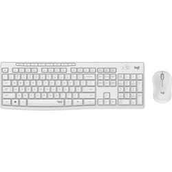 Logitech MK295 Silent Wireless Combo clavier Souris incluse RF sans fil QWERTY Nordique Blanc