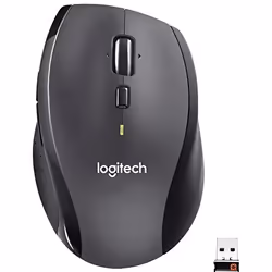 Logitech Customizable Mouse M705, Droitier, Optique, RF sans fil, 1000 DPI, Charbon de bois